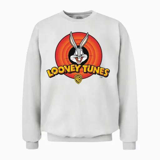 Looney Tunes Bugs Bunny Easter Gift Unisex Sweatshirt in White