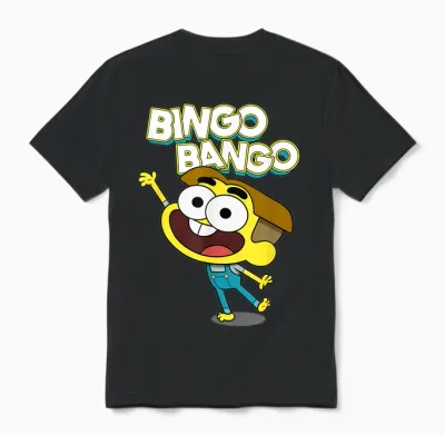 Disney Channel Big City Greens Cricket Bingo Bango Unisex T-Shirt - Black