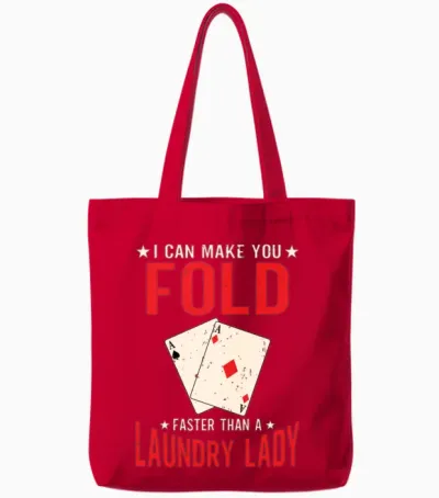 Poker Tote Bags - Red