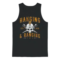 Ironworker Hanging & Banging Welding Ironworkers Unisex Tank Top - Black – 1