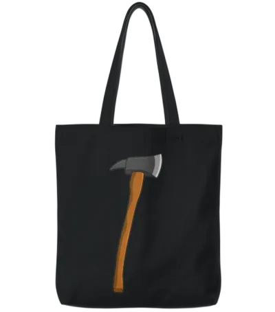 Axe Tote Bags - Black