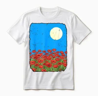 Coquelicots Unisex T-Shirt - White