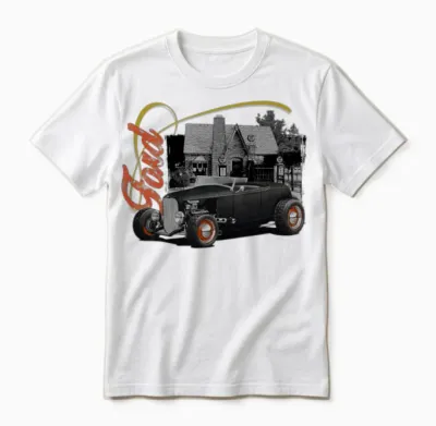 Custom Ford Roadster Unisex T-Shirt - White