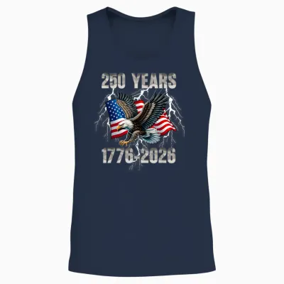 250 Jahre Geburtstag 4. Juli Amerika Usa 250. Jahrestag Unisex Tank Top - Navy