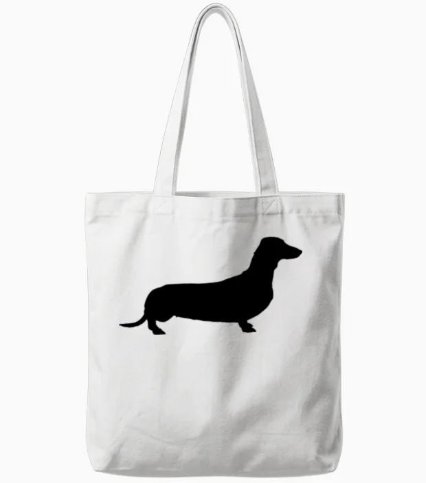 Dog Lovers Tote Bags in White