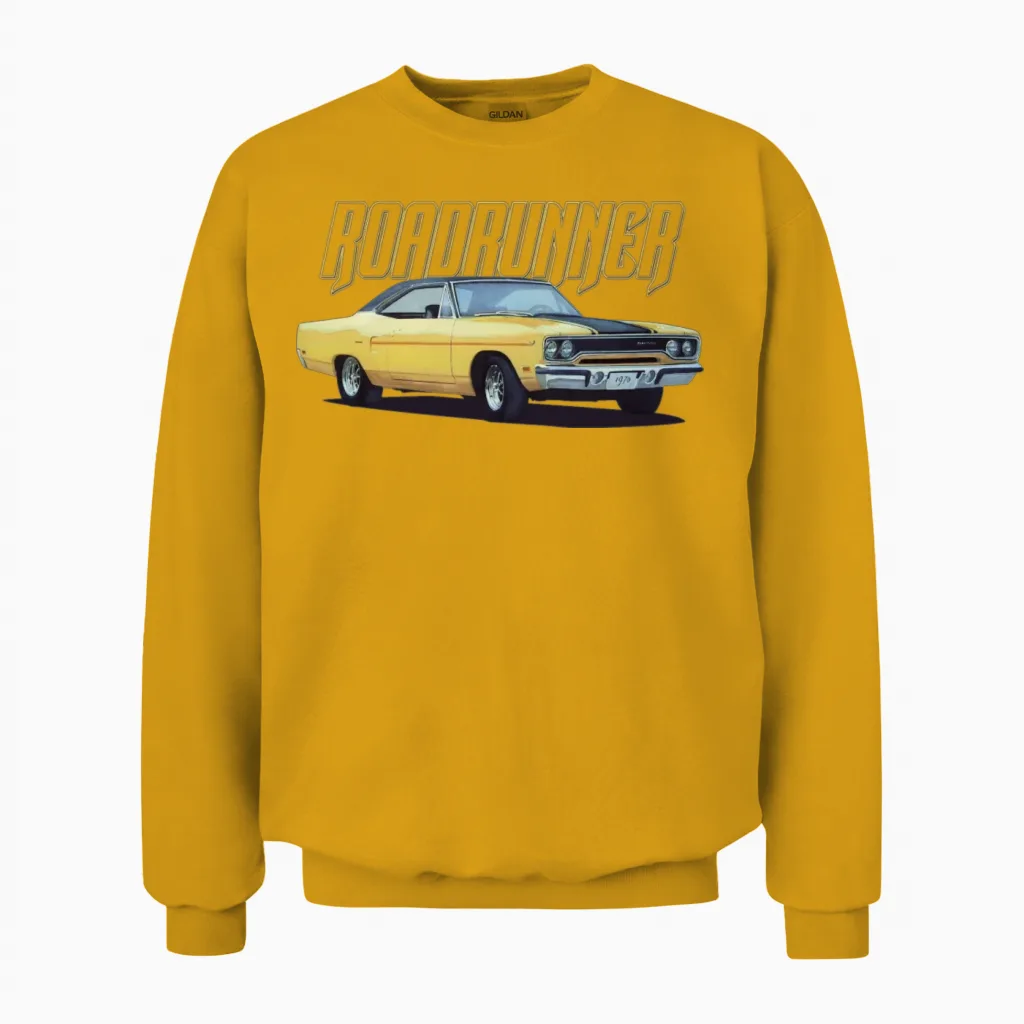 Roadrunner Unisex Sweatshirt in Gold