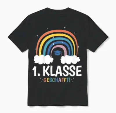 1. Klasse Geschafft Unisex T-Shirt - Black