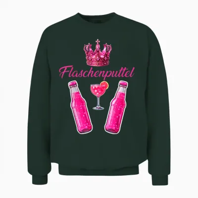 Bottle Puttel Jga Party Carnival Malle Outfit Drinking T-Shirt, Black, S Unisex Sweatshirt - Forest