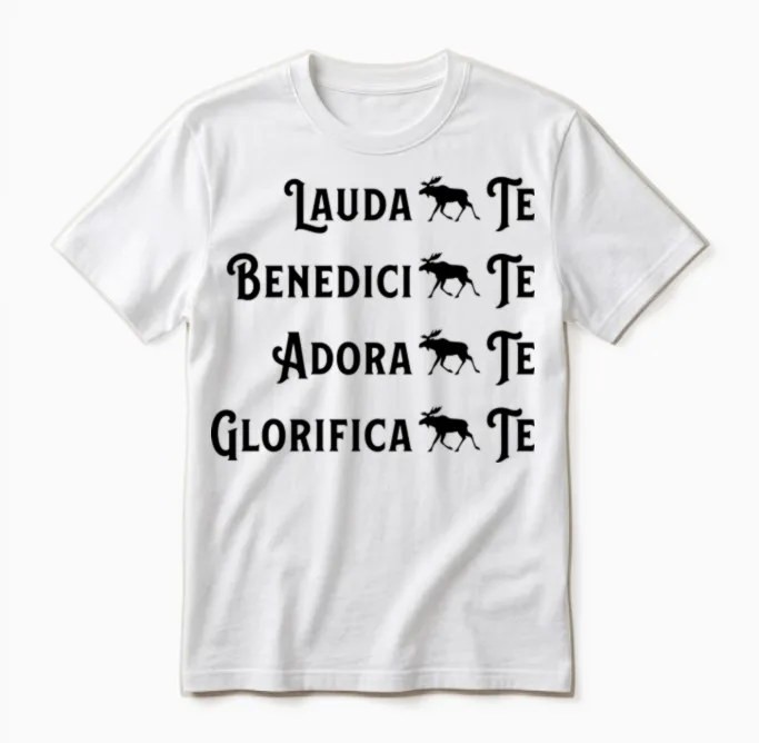 Lauda(moose)te Unisex T-Shirt in White