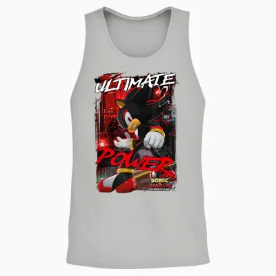 Sonic the Hedgehog Sonic X Shadow Generations Ultimate Power Unisex Tank Top - Ash