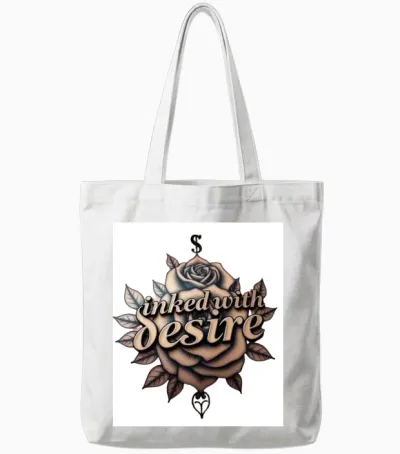 Inked with Desire Tote Bags - White