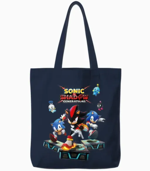 Generations Sonic X Shadow Tote Bags in Navy