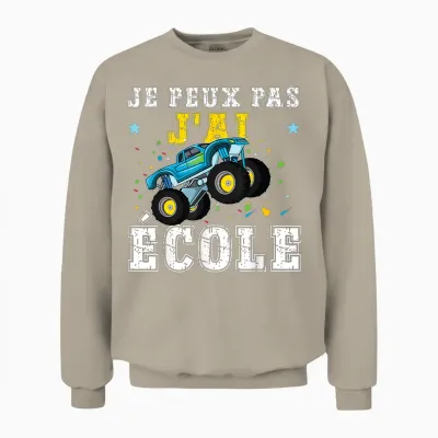 Je Peux Pas J'ai School Fun Back to School 2025 Unisex Sweatshirt - Sand