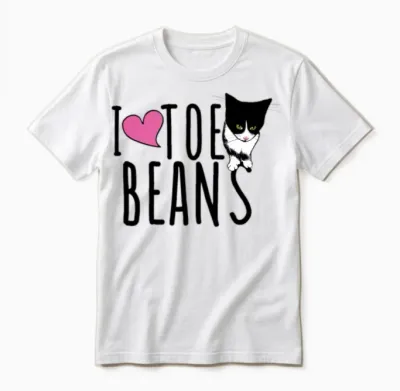 I Love Toe Beans Unisex T-Shirt - White
