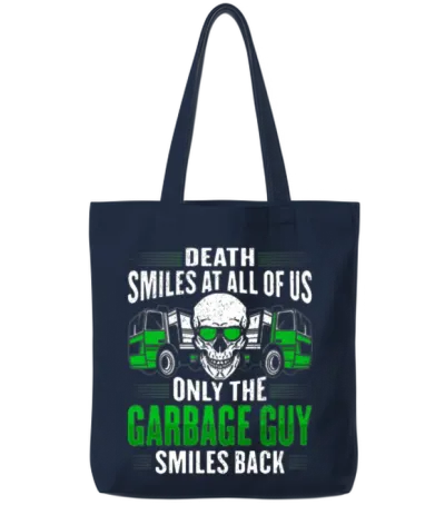 Garbage Truck Costume for a Garbage Guy Tote Bags - Navy