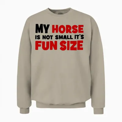 Small Horse Unisex Sweatshirt - Sand