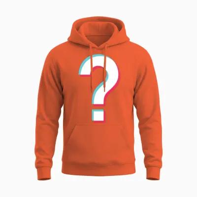 Question Mark Unisex Hoodie - Orange