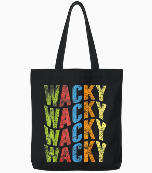 Wacky Costume Mismatch Day Outfit Tote Bags in Black