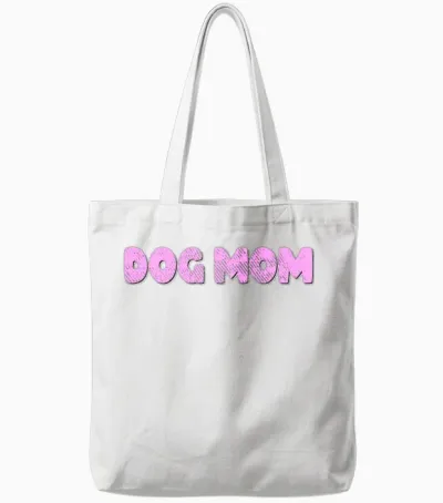 Dog Mom Tote Bags - White