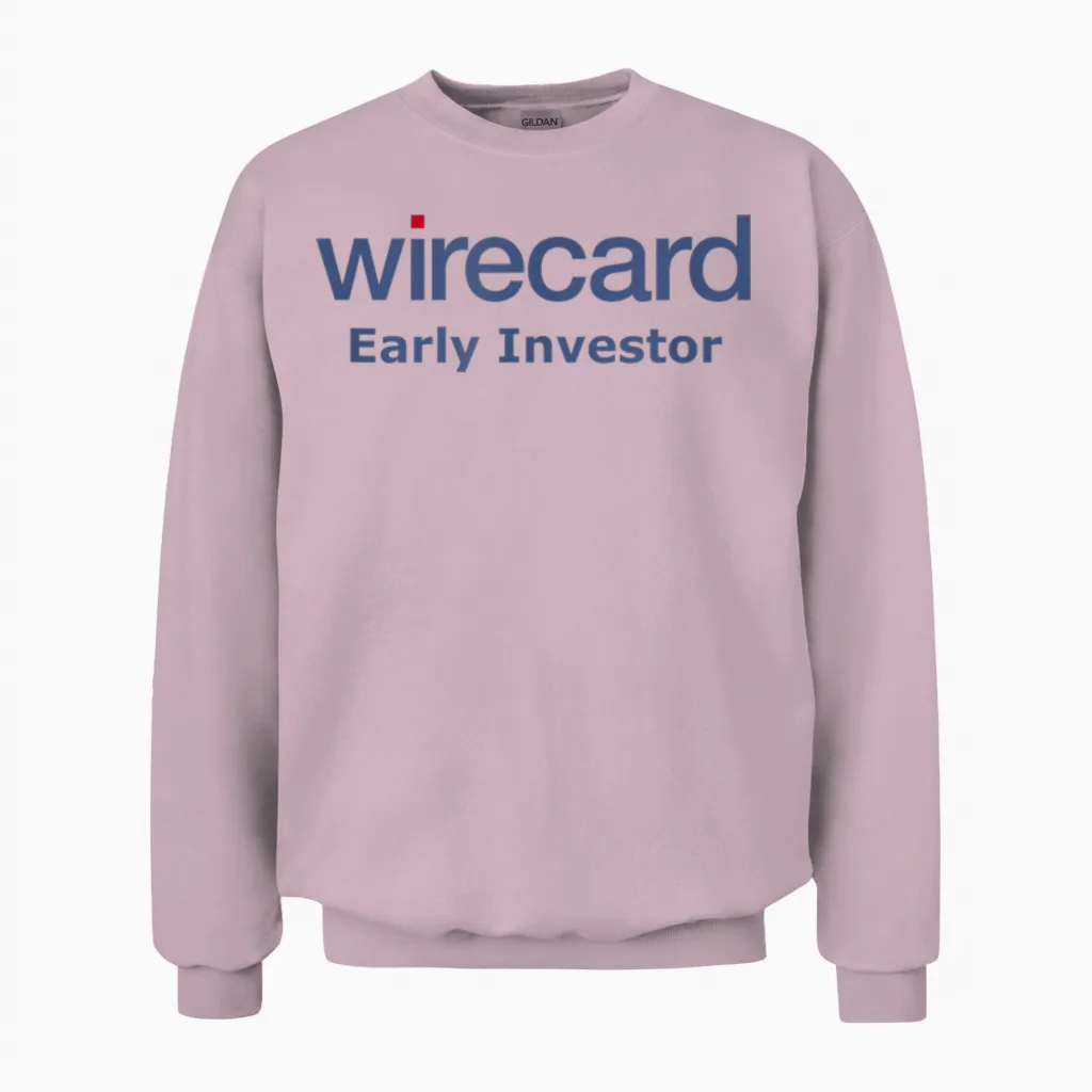 Ligma Sachs Wire Card Early Investor T-Shirt, Men, Financial Interested, Tech Affin, Short Sleeve, T-Shirt, Black, S Unisex Sweatshirt in Light Pink