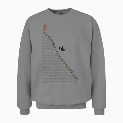 Spiral History Typography Unisex Sweatshirt - Sport Grey