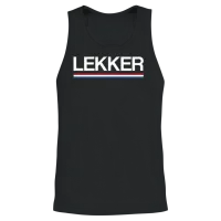 Lekker Dutch Saying Holland Nederland Netherlands Unisex Tank Top - Black – 2