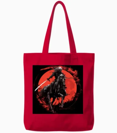 Skeleton Horse Human Skeleton Horse Ridingsword 11 Tote Bags - Red