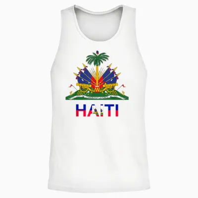 Flag Haiti Day Pride Tradition Born Haitian Creole 2024 T-Shirt, Black, S Unisex Tank Top - White
