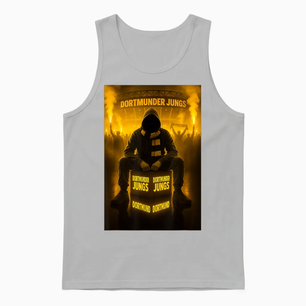 Dortmund Men's T-Shirt Dortmund Boys Ultras Gift Unisex Tank Top in Ash