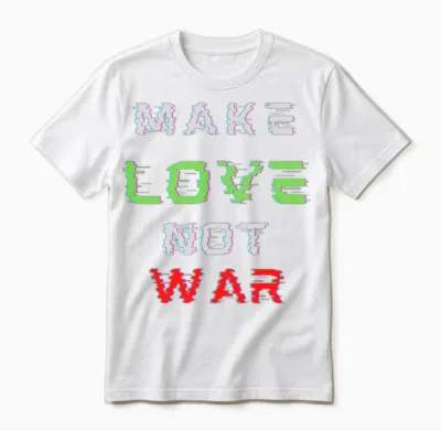 Make Love Not War Unisex T-Shirt - White