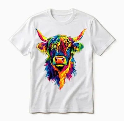 Cow Highland Cow Highland Cow Farmer Beef Farm Cute Cows Unisex T-Shirt - White