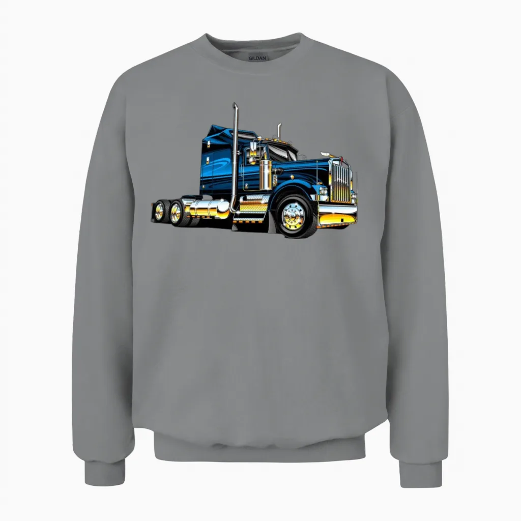 Blue Truck Unisex Sweatshirt in Sport Grey