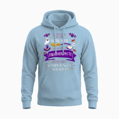 Not a Witch I Am an Occupational Therapist Gift Unisex Hoodie - Light Blue