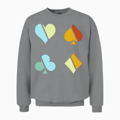 Poker Retro Unisex Sweatshirt - Sport Grey