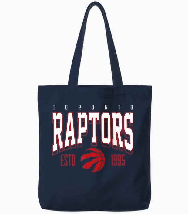 Geprüft Im Kampf Der Offiziellen Toronto Raptors Der Nba Tote Bags in Navy