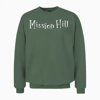 Mission Hill Faces T-Shirts Unisex Sweatshirt - Military Green