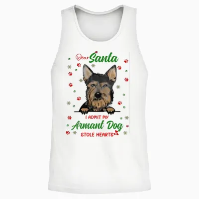 Armant Dog Dog Christmas Dog Breed Unisex Tank Top - White