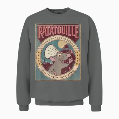 Disney and Pixar’s Ratatouille Chef Remy Let’s Cook Together Unisex Sweatshirt - Graphite Heather