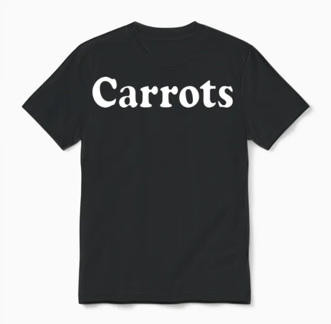 Carrots Unisex T-Shirt in Black