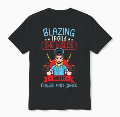 Welder Funny Funny Welding Gift Unisex T-Shirt - Black