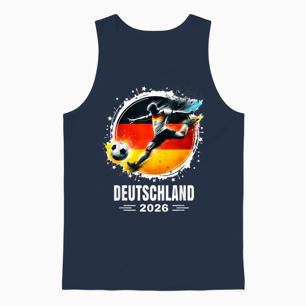 2026 Deutschlandbekleidung 2026 Deutschland 2026 Deutschland Unisex Tank Top in Navy