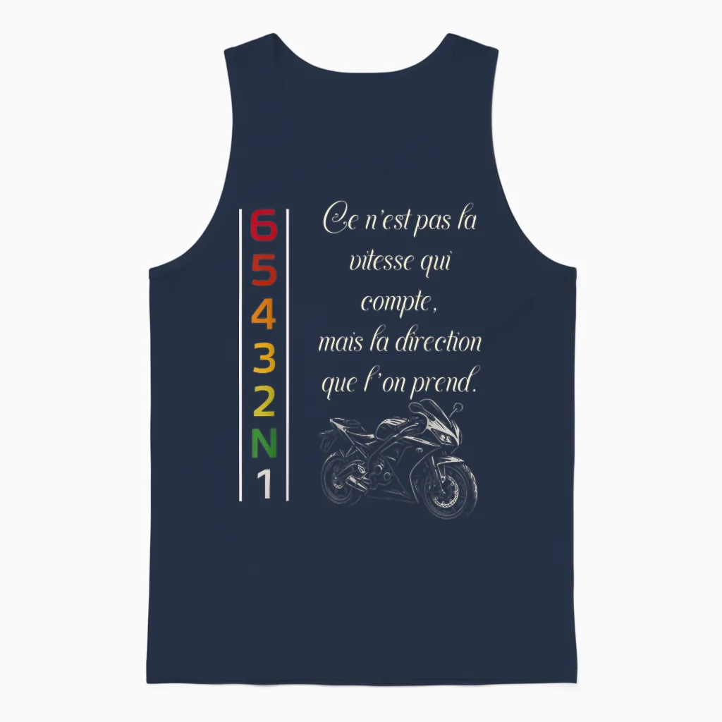Passion Moto β Gift for Biker Original Unisex Tank Top in Navy