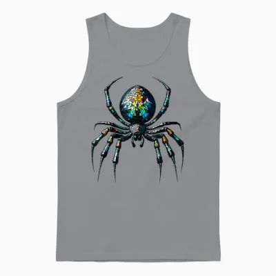 Polygon Art Araignée Araignées Unisex Tank Top - Sport Grey