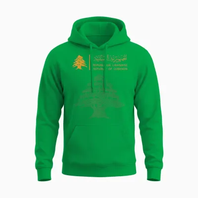 Libanon, Libanon-Flagge, Libanon-Flagge. Unisex Hoodie - Irish Green