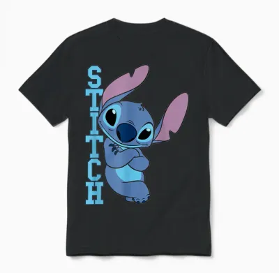 Lilo & Stitch Posing Unisex T-Shirt - Black