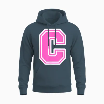 Monogram Initiale C Pour Prénom Ou Nom De Famille C Unisex Hoodie - Dark Heather