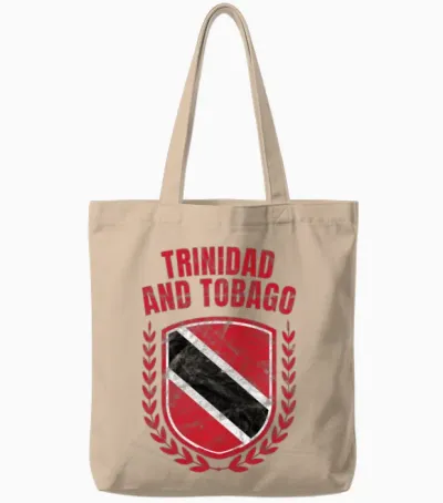 Trinidad and Tobago Tote Bags - Natural