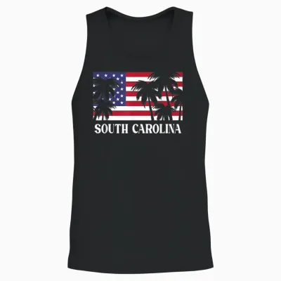 South Carolina Unisex Tank Top - Black