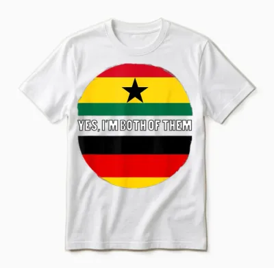 Deutschland Deutscher Ghana Ghanaer Mischling Dna Flagge Unisex T-Shirt - White