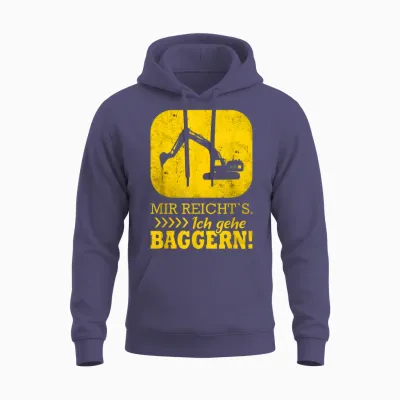 Baggerfahrer Lustiger Spruch Bagger Unisex Hoodie - Heather Sport Dark Navy